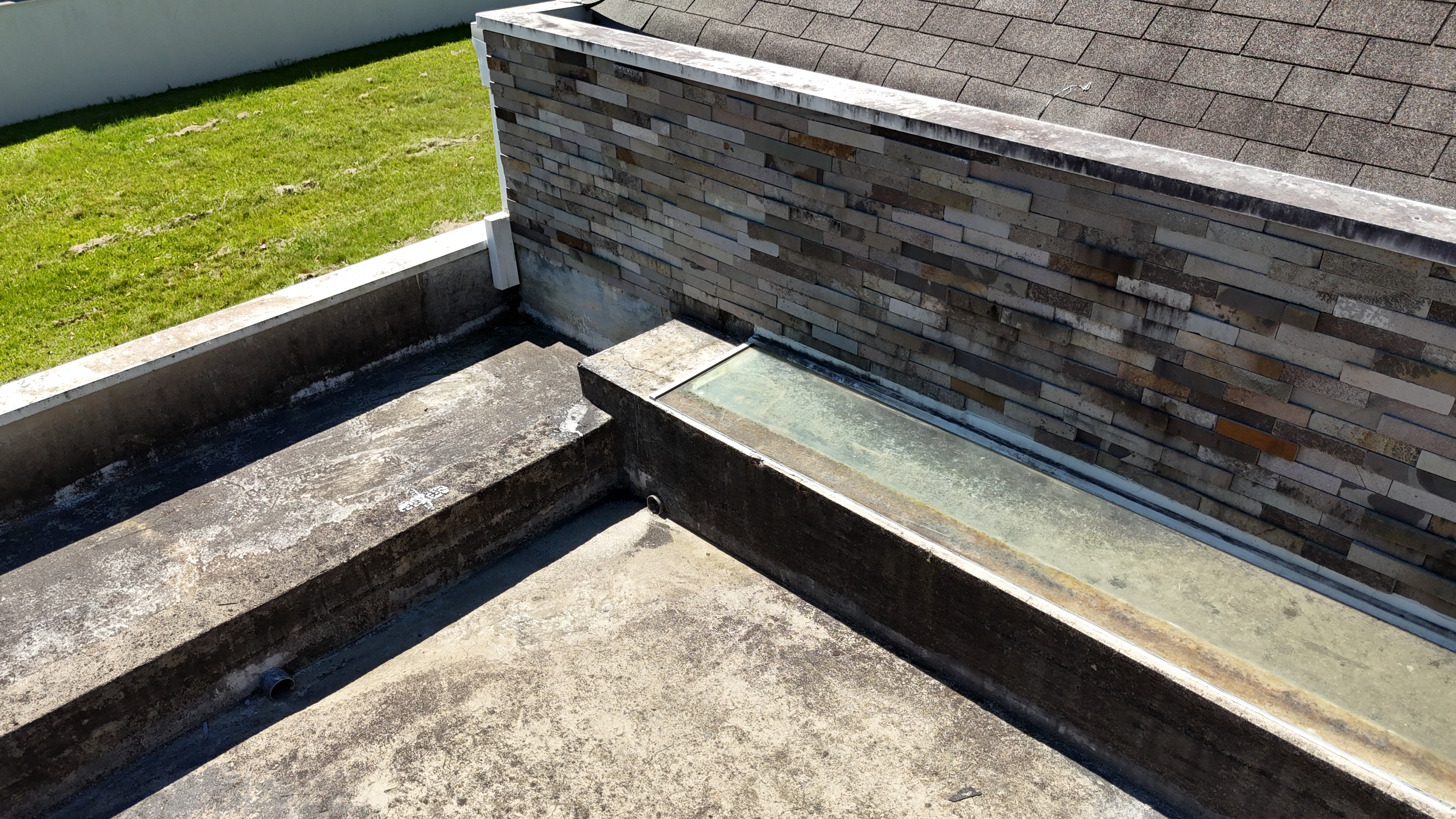 Caimento inadequado da laje